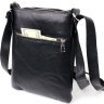 Черная мужская сумка-планшет на плечо из натуральной кожи высокого качества KARYA (2417287) - 7