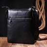 Черная мужская сумка-планшет на плечо из натуральной кожи высокого качества KARYA (2417287) - 10