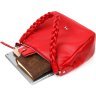 Красная женская сумка из натуральной кожи с одной лямкой KARYA (2420863) - 9