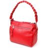 Красная женская сумка из натуральной кожи с одной лямкой KARYA (2420863) modnotak фото - 24