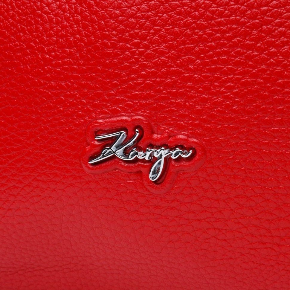 Красная женская сумка из натуральной кожи с одной лямкой KARYA (2420863) modnotak фото №31