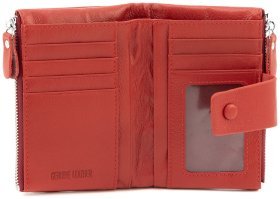 Жіноче шкіряне портмоне червоного кольору ST Leather 94577