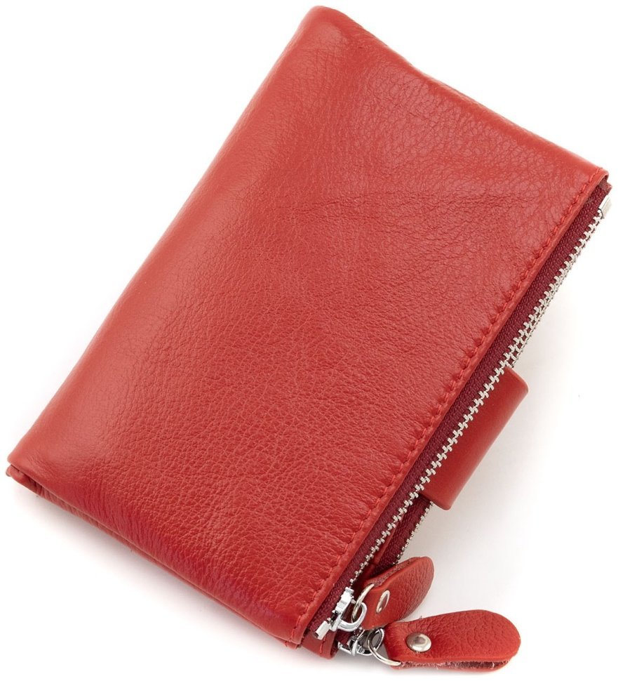 Жіноче шкіряне портмоне червоного кольору ST Leather 94577 modnotak фото №4