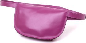 Фіолетова жіноча бананка з натуральної гладкої шкіри Shvigel (16386)