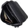 Шкіряний рюкзак чорного кольору з відсіком під ноутбук Vintage 2422249 - 5