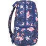 Різнокольоровий текстильний рюкзак для дівчаток з фламінго Bagland (55377) - 2
