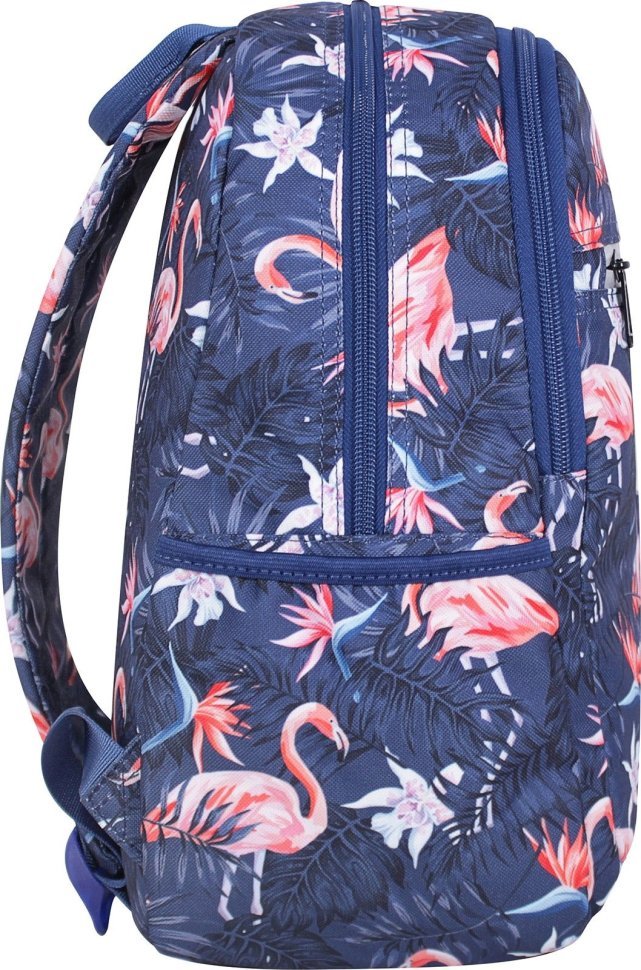 Різнокольоровий текстильний рюкзак для дівчаток з фламінго Bagland (55377)