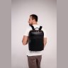 Мужской кожаный рюкзак черного цвета Tiding Bag N2-191116-3A - 2