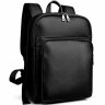 Мужской кожаный рюкзак черного цвета Tiding Bag N2-191116-3A - 7