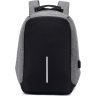 Черно-серый текстильный мужской рюкзак для ноутбука Tiding Bag (21256) - 2