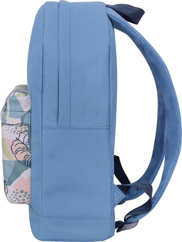 Стильний рюкзак блакитного кольору з декоративним принтом Bagland (55477)