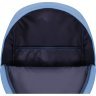 Стильный текстильный рюкзак голубого цвета с декоративным принтом Bagland (55477) - 4