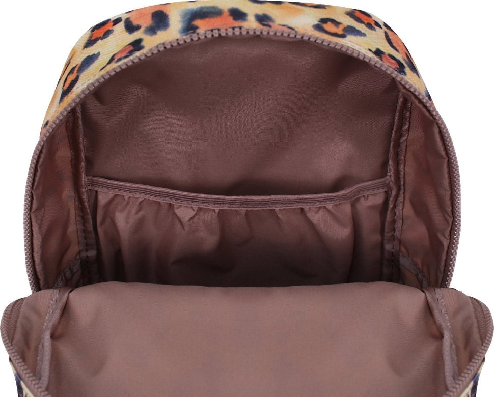 Яркий рюкзак из текстиля с леопардовым принтом Bagland (55577)
