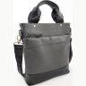 Наплечная мужская сумка планшет с ручками серого цвета VATTO (11918) - 3