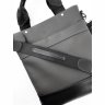 Наплечная мужская сумка планшет с ручками серого цвета VATTO (11918) - 5