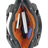 Наплечная мужская сумка планшет с ручками серого цвета VATTO (11918) - 9