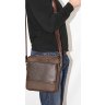 Мужская сумка коричневого цвета из кожи флотар VATTO (12018) - 2