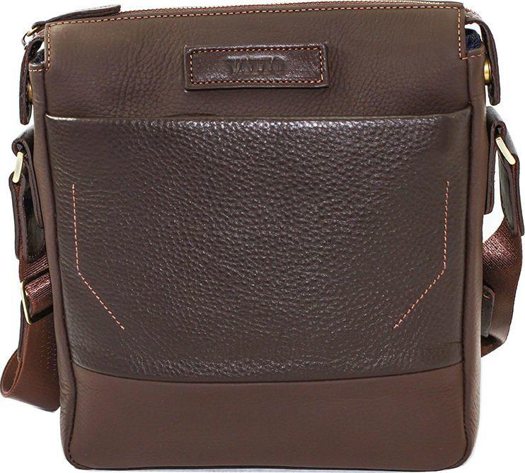 Чоловіча сумка коричневого кольору зі шкіри флотар VATTO (12018)