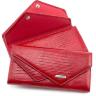 Оригинальный лаковый кошелек красного цвета KARYA (16196) - 1