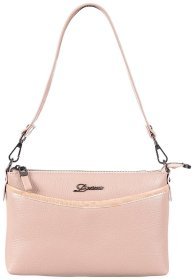 Повседневная сумка для женщин из кожи флотар на плечо Desisan 107177 розового цвета