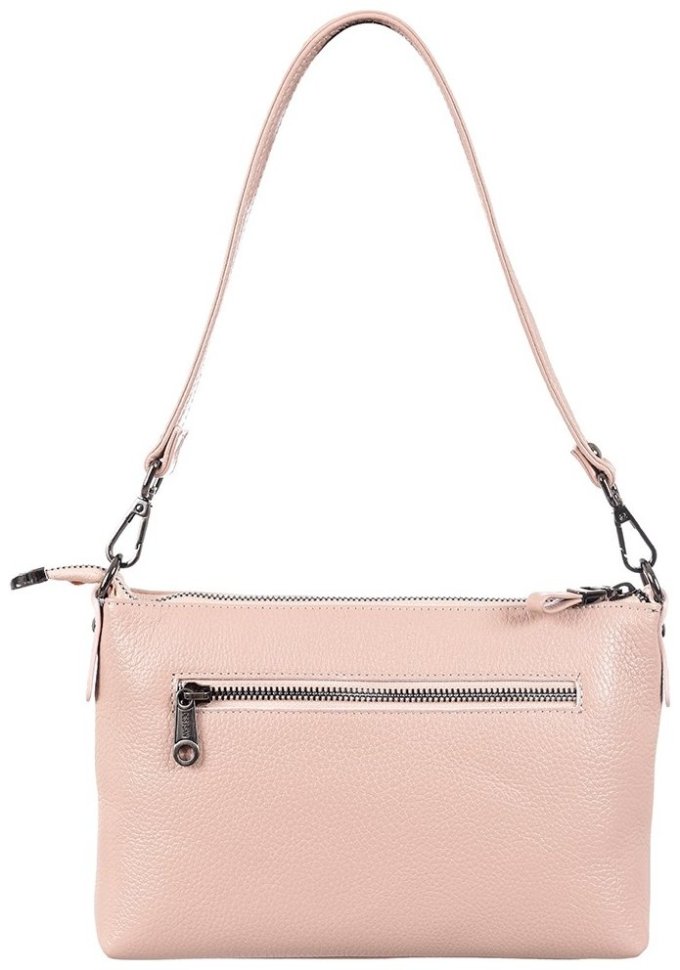Повседневная сумка для женщин из кожи флотар на плечо Desisan 107177 розового цвета modnotak фото №2