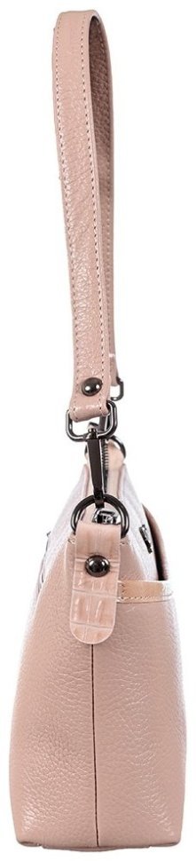 Повседневная сумка для женщин из кожи флотар на плечо Desisan 107177 розового цвета modnotak фото №4