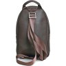 Коричневый рюкзак из комбинированной кожи Issa Hara (21148) - 2