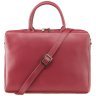 Женская кожаная сумка красного цвета под ноутбук до 13 дюймов Visconti Ollie 77377 - 1