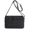 Чорна жіноча текстильна сумка-кроссбоді через плече Confident 77577 - 2