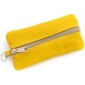 Велика шкіряна ключниця з двома відділеннями жовтого кольору Leather Collection 97777 modnotak фото - 1