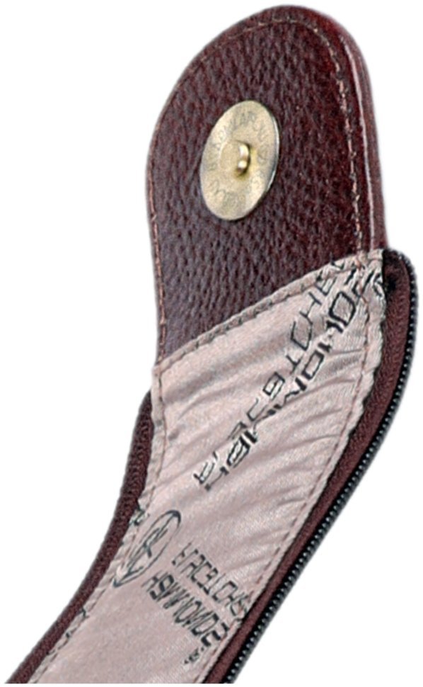 Коричневый несессер из фактурной кожи на 2 отделения Hammonds Flycatcher TC4002 с ремешком на кисть 107977 modnotak фото №8