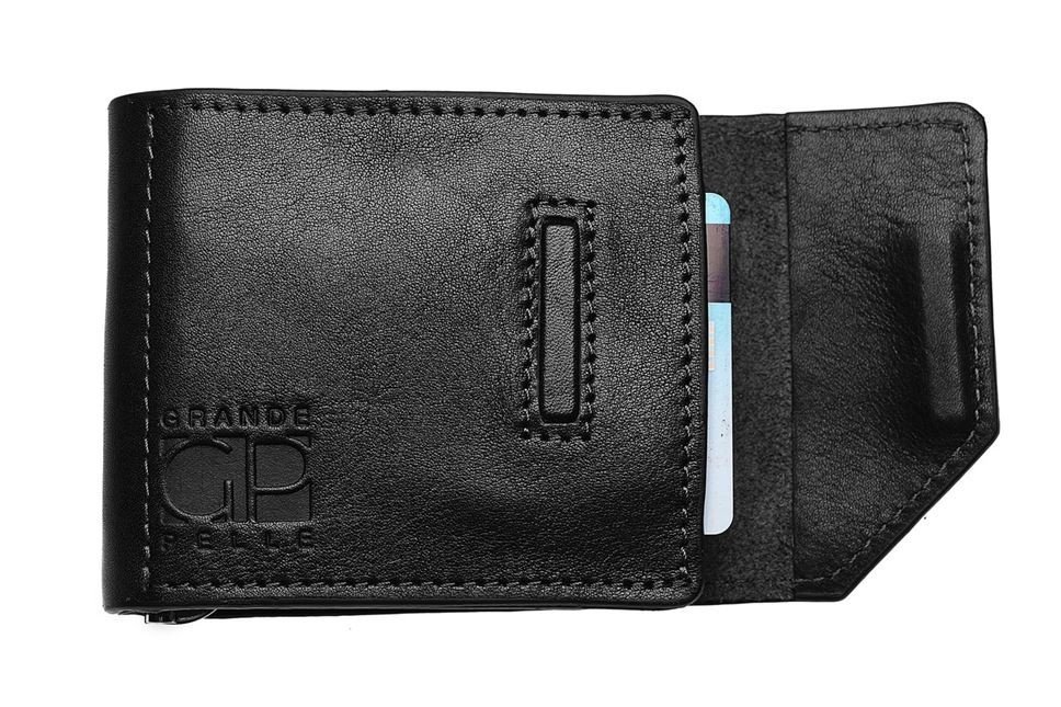 Шкіряний затиск для грошей з натуральної шкіри Grande Pelle (13030) фото №9 Шкіряний затиск для грошей з натуральної шкіри Grande Pelle (13030) modnotak фото №9