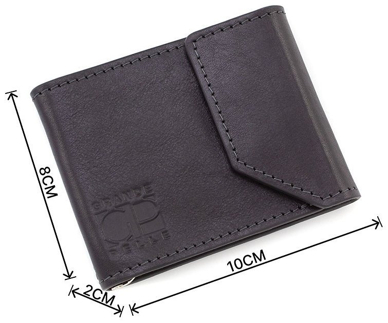 Шкіряний затиск для грошей з натуральної шкіри Grande Pelle (13030) фото №3 Шкіряний затиск для грошей з натуральної шкіри Grande Pelle (13030) modnotak фото №3