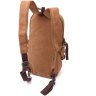Місткий текстильний чоловічий-рюкзак слінг коричневого кольору Vintagе 2422180 - 2