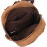 Місткий текстильний чоловічий-рюкзак слінг коричневого кольору Vintagе 2422180 - 4