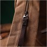 Вместительный текстильный мужской-рюкзак слинг коричневого цвета Vintagе 2422180 - 9