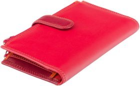 Червоний жіночий купюрник із натуральної шкіри високої якості з RFID - Visconti Bermuda 68777