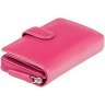 Яркий розовый женский кошелек из высококачественной натуральной кожи с RFID - Visconti Madame 68877 - 2