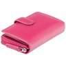 Яркий розовый женский кошелек из высококачественной натуральной кожи с RFID - Visconti Madame 68877 - 5