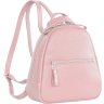Жіночий світло-рожевий рюкзак з натуральної шкіри Issa Hara (27089) - 3