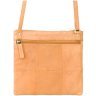 Женская сумка из натуральной кожи песочного цвета с длинным ремешком Visconti Slim Bag 69077 - 3