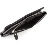 Чорний гаманець-клатч з м'якої натуральної шкіри на дві блискавки ST Leather (15408) - 5