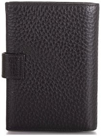 Чорна обкладинка на автодокументи із фактурної шкіри Desisan 79877