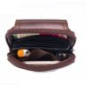 Компактная мужская сумка-чехол для телефона из коричневой кожи на пояс Bull (19706) - 5