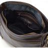 Большая мужская сумка-мессенджер из натуральной коричневой кожи с клапаном TARWA (21684) - 2