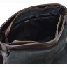 Большая мужская сумка-мессенджер из натуральной коричневой кожи с клапаном TARWA (21684) - 7