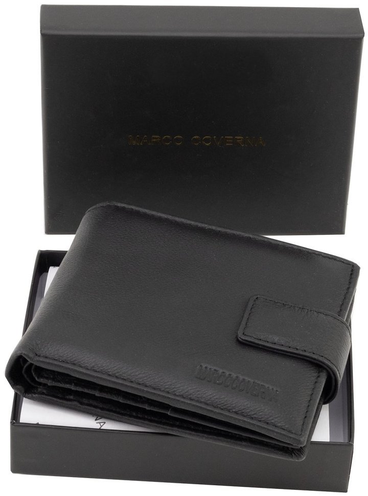 Кожаное портмоне мужское с блоком для карточек Marco Coverna 90878 modnotak фото №9