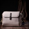 Невелика біла жіноча сумка-кроссбоді з натуральної шкіри Vintage 2422266 - 6