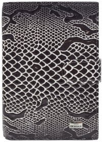 Женская обложка под паспорт и автодокументы из натуральной кожи под змею Desisan 81478