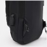 Черная мужская сумка-слинг из текстиля с кодовым замком Monsen 71578 - 5